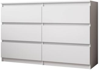 Furnix Kommode Arenal mit 6 Schubladen, viel Stauraum, Breite 119,8 cm, Höhe 76 cm, Tiefe 35 cm