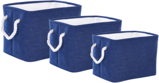 Aufbewahrungskorb marineblau 3er Set DARQAB