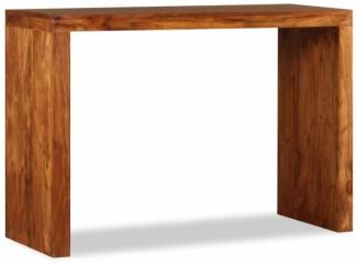vidaXL Konsolentisch Massivholz mit Honigfarbener Politur 110x40x76 cm 244671