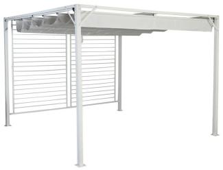 Pergola DKD Home Decor Weiß 296 x 296 x 225 cm Stahl