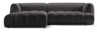 Micadoni Modulares Ecksofa Harry 4-Sitzer Links 3D-Stoff Espresso