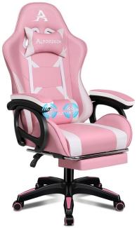 ALFORDSON Gaming-Stuhl mit Massage-Lendenkissen, X-Large, 5 Massagemodi, USB-Anschluss (1 St), Einziehbare Fußstütze, 90°-150° verstellbare Ruckenlehne , Ergonomisch