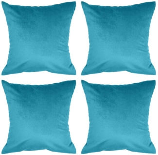 Amilian Kissenbezüge - 4er Set Kissenbezug - Zierkissenbezüge - Kissenhüllen, (4 Stück), 40x40 cm, Kissenhülle für Kissen, Zierkissen, Sofakissen, Dekokissen