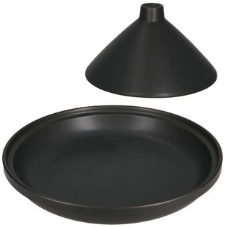 MamboCat Schmortopf MamboCat Tajine Steingut matt schwarz mit Deckel Ofenform Schmor-Topf
