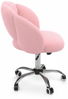 Bellamio 'Meli' Wolkenstuhl, rosa, Bürostuhl höhenverstellbar & drehbar, bis 140 kg, Schmink- & Schreibtischstuhl