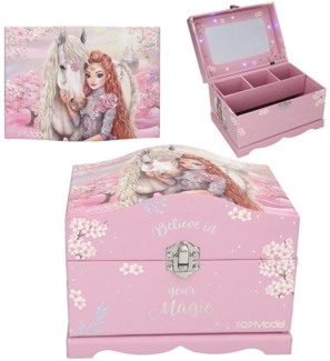 Depesche Schmuckkasten DEPESCHE TOPModel Schmuckschatulle VIVA VIOLET mit Licht rosa