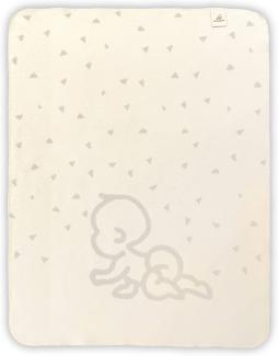 Kuscheldecke Sanosoft Lovely Baby 75x100 cm - Creme/Beige