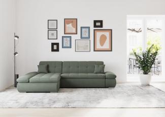 DOMO collection Ecksofa Moric B/T/H 300/172/80 cm, auch in Cord, L-Form, XXL-Format, wahlweise auch mit Bettfunktion und Armverstellung