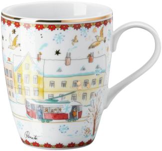 Hutschenreuther Becher mit Henkel Sammelkollektion 23 Weihnachtsklänge II, Tasse, Porzellan, Mehrfarbig, 360 ml, 02476-727449-15505