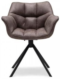 Riviera Maison Esszimmerstuhl Carnaby Dining Armchair Turning Leg Pellini Coffee (Drehbar) 7650002