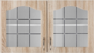 wiho Küchen Glashängeschrank Linz 100 cm breit, mit 2 Glastüren