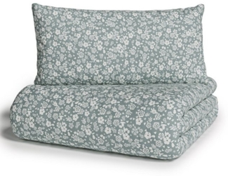 my home Bettwäsche Mariby, Renforcé, 2 teilig, mit feinem Blümchen Design, skandinavisch, romantische Bettwäsche