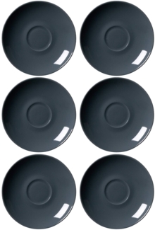 Ritzenhoff & Breker DOPPIO Kaffeeuntertasse 16 cm anthrazit 6er Set