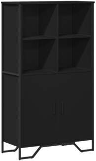 vidaXL Highboard Schwarz 79,5x35,5x137,5 cm Holzwerkstoff 3295307