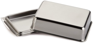 Küchenprofi Butterdose Edelstahl, 16,1 x 10,4 x 4,2 cm