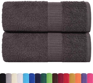 vidaXL Seiftücher 2 Stk. Anthrazit 30x30 cm 360 g/m² 100% Baumwolle 136673