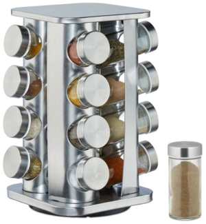 Edelstahl Gewürzkarussell mit 16 Gläsern 10026459