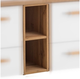 Lomadox Badregal DABO-04, Badezimmer Regalschrank in Landhaus-Eiche, B/H/T: 20,8/49,25/33 cm