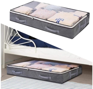 JOYOLEDER Unterbettkommode 75L Aufbewahrungstasche, Unterbett Aufbewahrungsbox (1 Stück), Reißverschluss