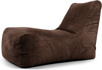 Sitzsack ‘Lounge‘, Bezugstoff - Waves, 100% Polyester, Chocolate, 80x135x80 cm cm.