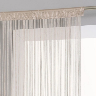 Home-trends24. de Fadenvorhang Türvorhang Fadenvorhang Vorhang Türvorhang Gardine Insektenschutz, Stangendurchzug, halbtransparent