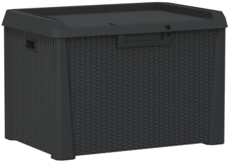 vidaXL Gartentruhe Anthrazit 125 L PP 364209