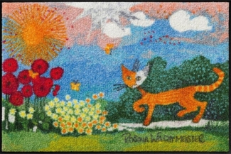 Salonloewe Fußmatte Fußmatte 50 x 75 cm Rosina Wachtmeister Daisies mehrfarbig, Eingangsmatte normal, Höhe: 500 mm