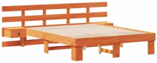 vidaXL Bettgestell mit Schubladen Braun 160 x 200 cm 3385684