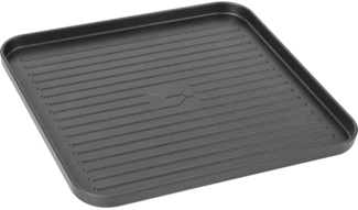 BRUNNER Grillplattenaufsatz, Gerippte Oberfläche Pflegeleicht