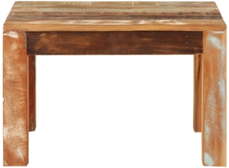 Couchtisch, Sofatisch 55 x 55 x 35 cm Altholz Massiv