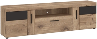 TV-Element Grainau / Grano, Holzwerkstoff, Holzfarben, 185 x 56 x 41 cm