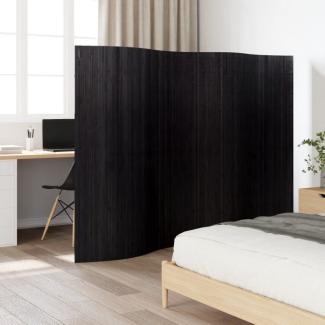 vidaXL Paravent Schwarz 165x250 cm Bambus 376990