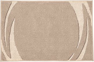 Kleine Wolke Badematte »Mystic«, Höhe 25 mm, rutschhemmend beschichtet, fußbodenheizungsgeeignet, Polyacryl, rechteckig, Badteppich, modernes Design, Hoch-Tief Effekt, rechteckig & rund