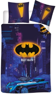 Batman Bettwäsche-Set Poly-Baumwolle Decke & Kissenbezug 140x200 + 65x65 cm