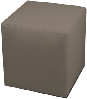 Dmora Pouf Accumoli, Mehrzwecksessel, Sitzsack, Hockerhocker, Made in Italy, 40x40 h42 cm, Taube