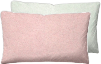 biberna Melange-Flanell Kissenbezug 0840500 MELANGE UNI, hellrosa, 1x 40x60 cm