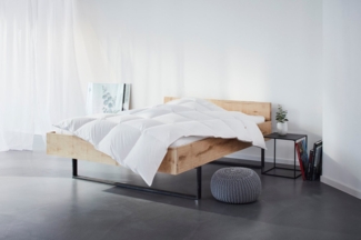 my home Daunenbettdecke Kyam, NEUHEIT! Bettdecke für Sommer oder Winter, Füllung: 90% Daunen, 10% Federn, Bezug: 100% Baumwolle, Bettdecke 135x200, 155x220 cm und weiteren Größen erhältlich