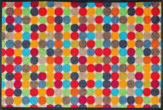 wash+dry by Kleen-Tex Fußmatte Mikado Dots, rechteckig, Höhe: 7 mm, Schmutzfangmatte, rutschhemmend, waschbar
