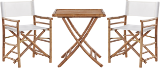 Bistro Set Holz Heller Holzfarbton MOLISE