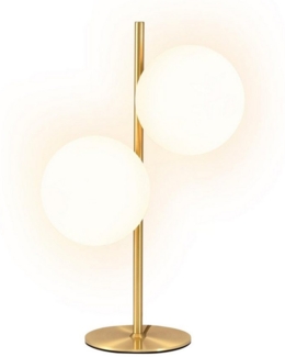 Nettlife Tischleuchte Schwarz Glas Modern E27 mit Schalter Nachttischlampe Metall Weiß, LED wechselbar, Wohnzimmer Schlafzimmer Kinderzimmer Büro