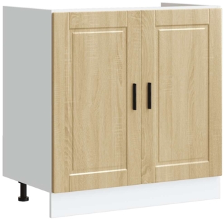 vidaXL Spülenunterschrank Porto Sonoma-Eiche 80x46x81,5 cm 853930