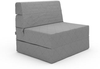 Vicco Sofa Lima Grau 100 cm mit Schlaffunktion