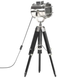 vidaXL Stativlampe Schwarz Mango Massivholz 69 cm 286108