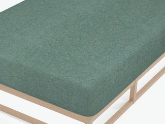 biberna Melange-Flanell Spannbetttuch 0841380 MELANGE UNI, fichte, 1x 140x200 cm - 160x200 cm