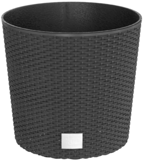 vidaXL Pflanzkübel mit herausnehmbaren Einsatz Anthrazit 15/15,3 L PP 364684
