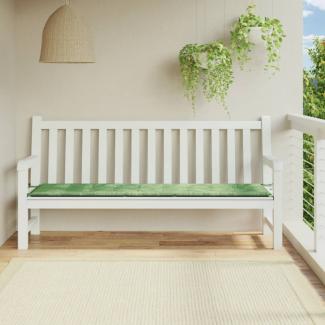 vidaXL Gartenbank-Auflage Blattmuster 200x50x3 cm Stoff 361205