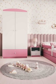 Bjird Kinderkleiderschrank Kleiderschrank Babydreams (4 Einlegeböden und Schublade) 175 x 90 x 52 cm