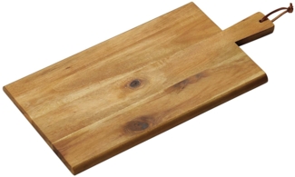 Schneide- & Servierbrett mit Tragegriff - Akazienholz - 45 x 22cm
