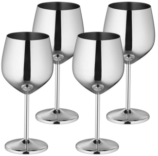 Weingläser Edelstahl 4er Set