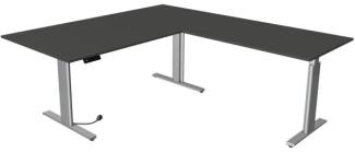 Kerkmann Sitz-/Stehtisch Move 3 BxT 200x180cm (mit Anbautisch) silber/